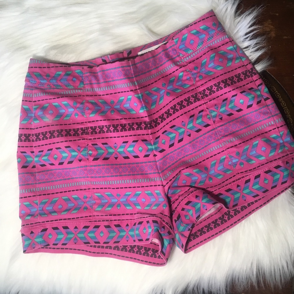 Bullhead 5 high waist side zip shorts